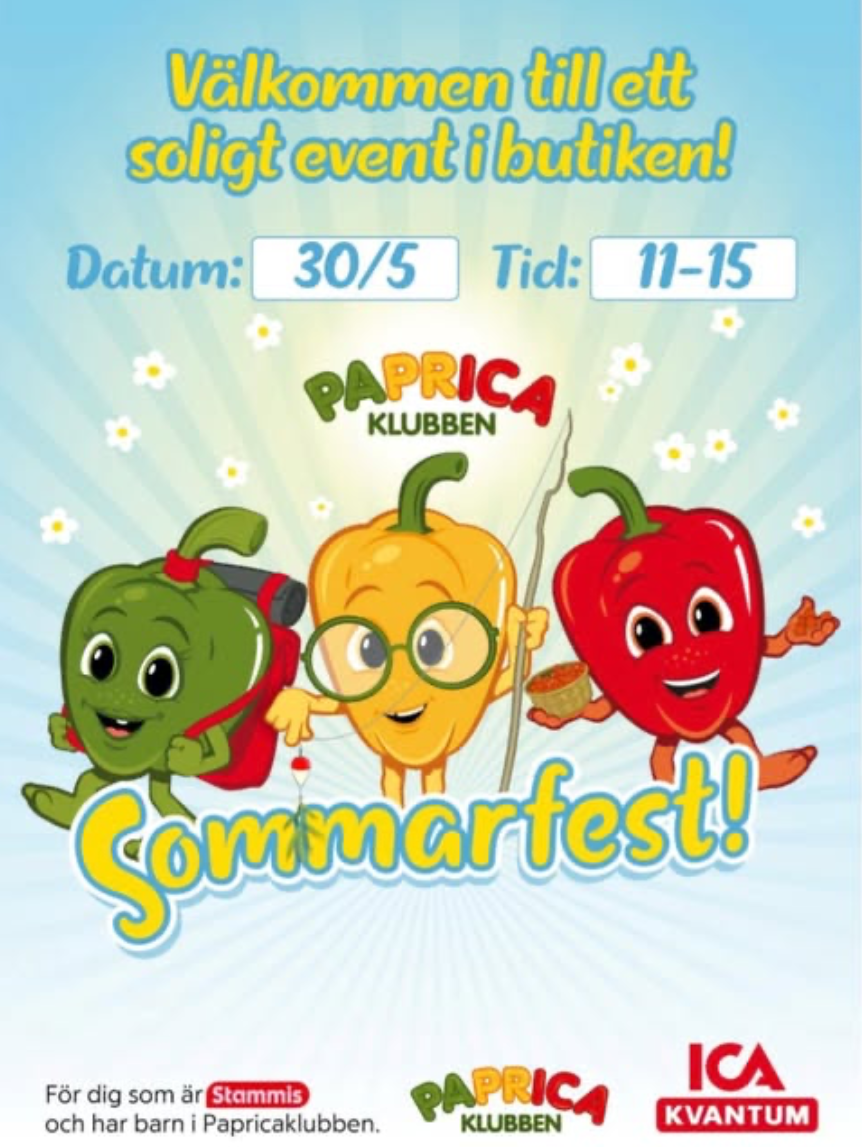 Papricaklubben bjuder in till sommarfest!