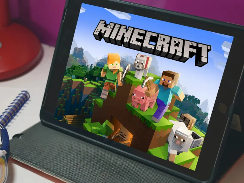 Kul med Minecraft på läslovet