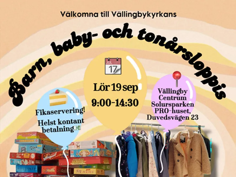 Vällingbykyrkans Barn- och Tonårsloppis